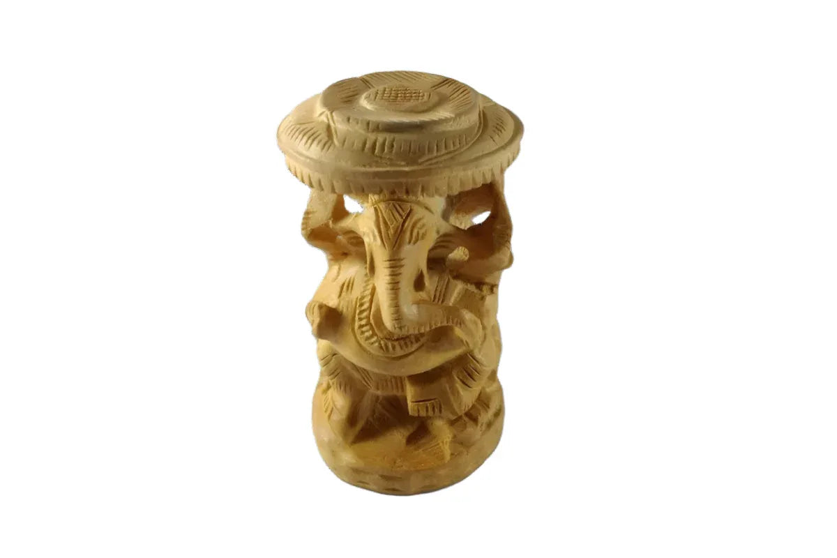 Wooden Ganesh Small - Puja Celebrations