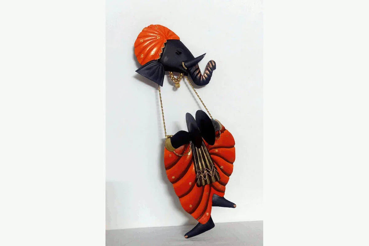 Ganesha Manjeera Wall Decor - Puja Celebrations