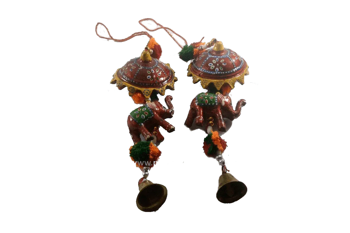 Elephant Umbrella Hanging Set - Puja Celebrations