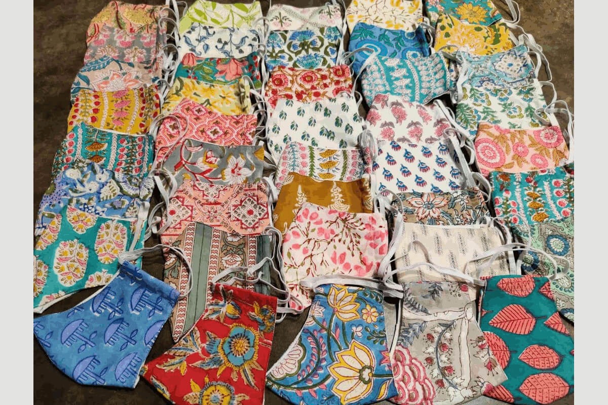 Jaipur Block Print Face Mask, Navarathri Golu Return Gifts