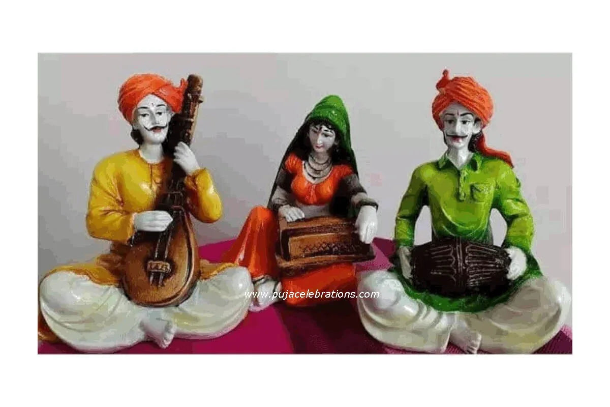 Fiber Musical Rajasthani Set - Puja Celebrations