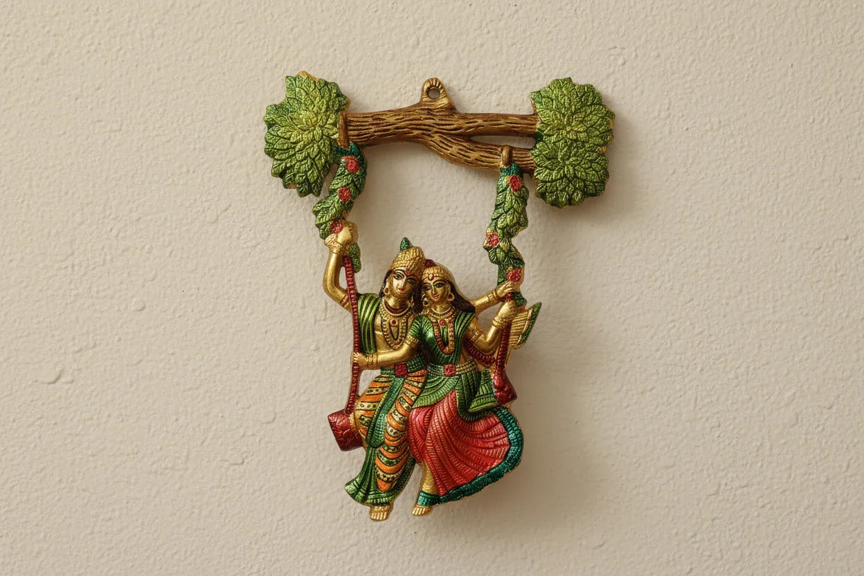 Meenakari Radha Krishna Swing - Puja Celebrations