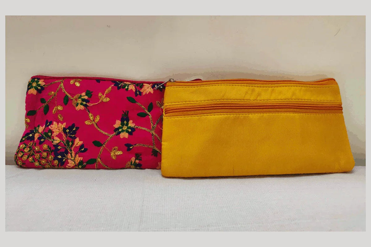 Printed Embroidery Purse - Puja Celebrations