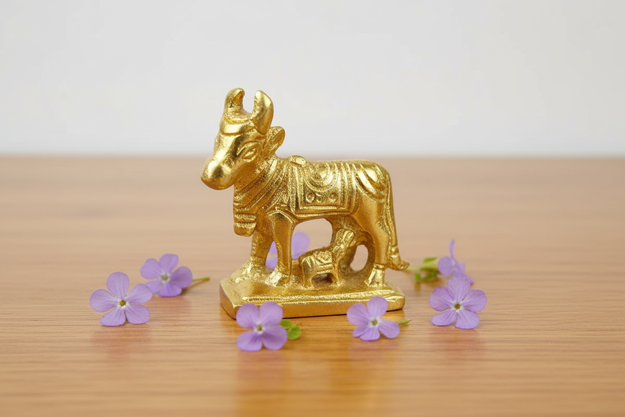 Cow and Calf Mini - Vastu Idol for Prosperity & Gifting