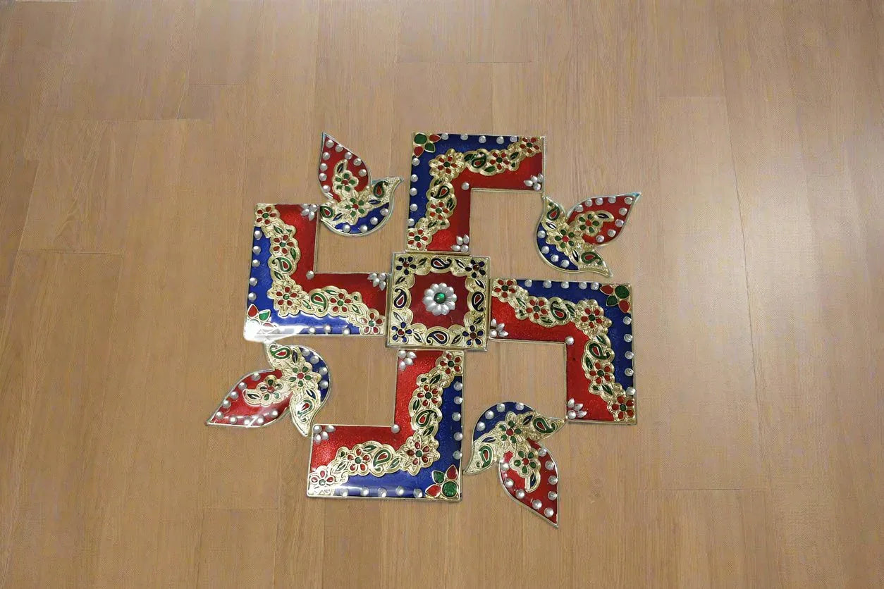 Swasthik Kolam Rangoli - Puja Celebrations