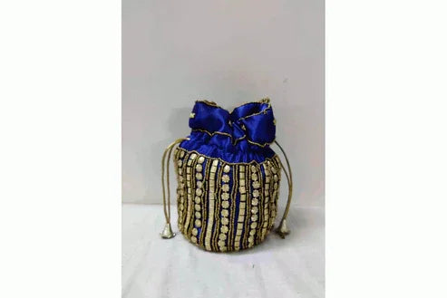 Round Base Handcrafted Women's Potli - Puja Celebrations