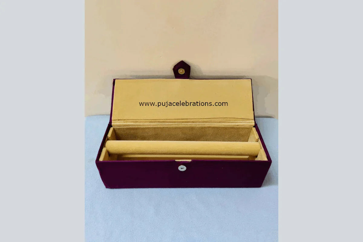 Kalamkari Single Rod Bangle Box - Puja Celebrations