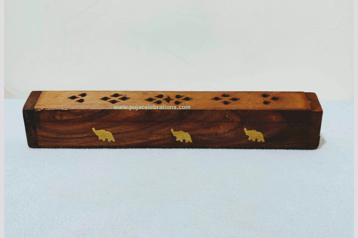 Wooden Sambrani Dhoop Box