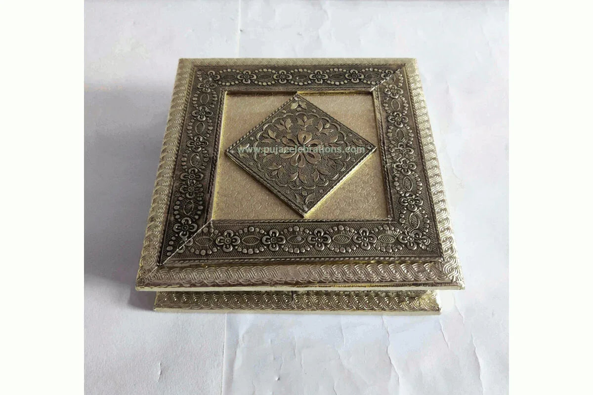 Wooden Dry Fruit Box - Puja Celebrations