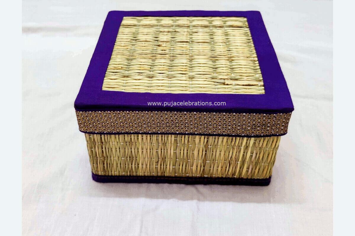 Square Plain Korai Box - Puja Celebrations