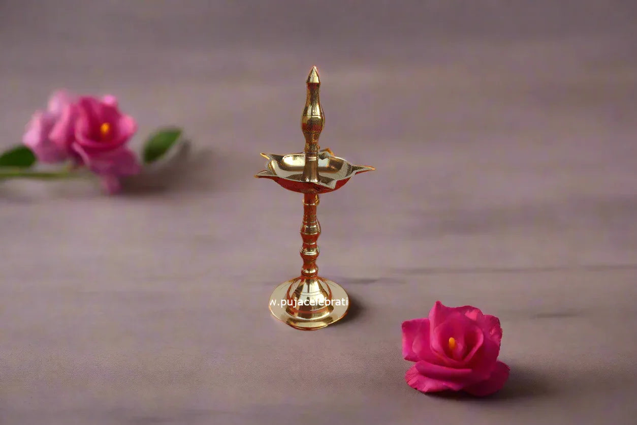 Brass Kerala Diya - Puja Celebrations