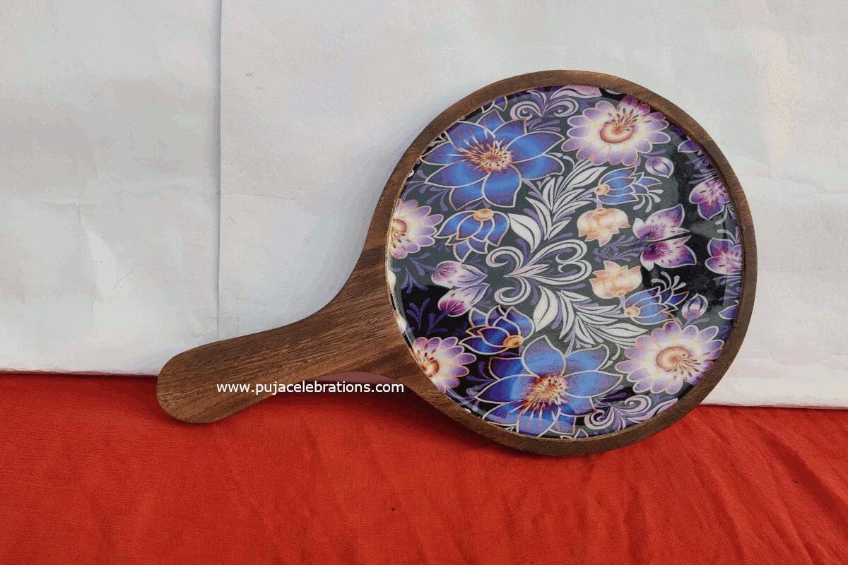 Wooden Pizza Serving Tray - Puja Celebrations