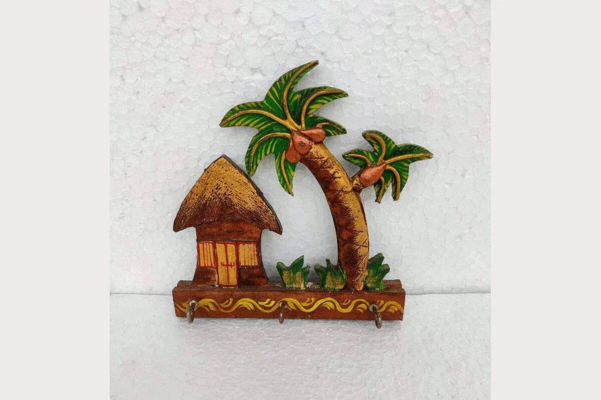 Wooden Designer Keyholder - Puja Celebrations