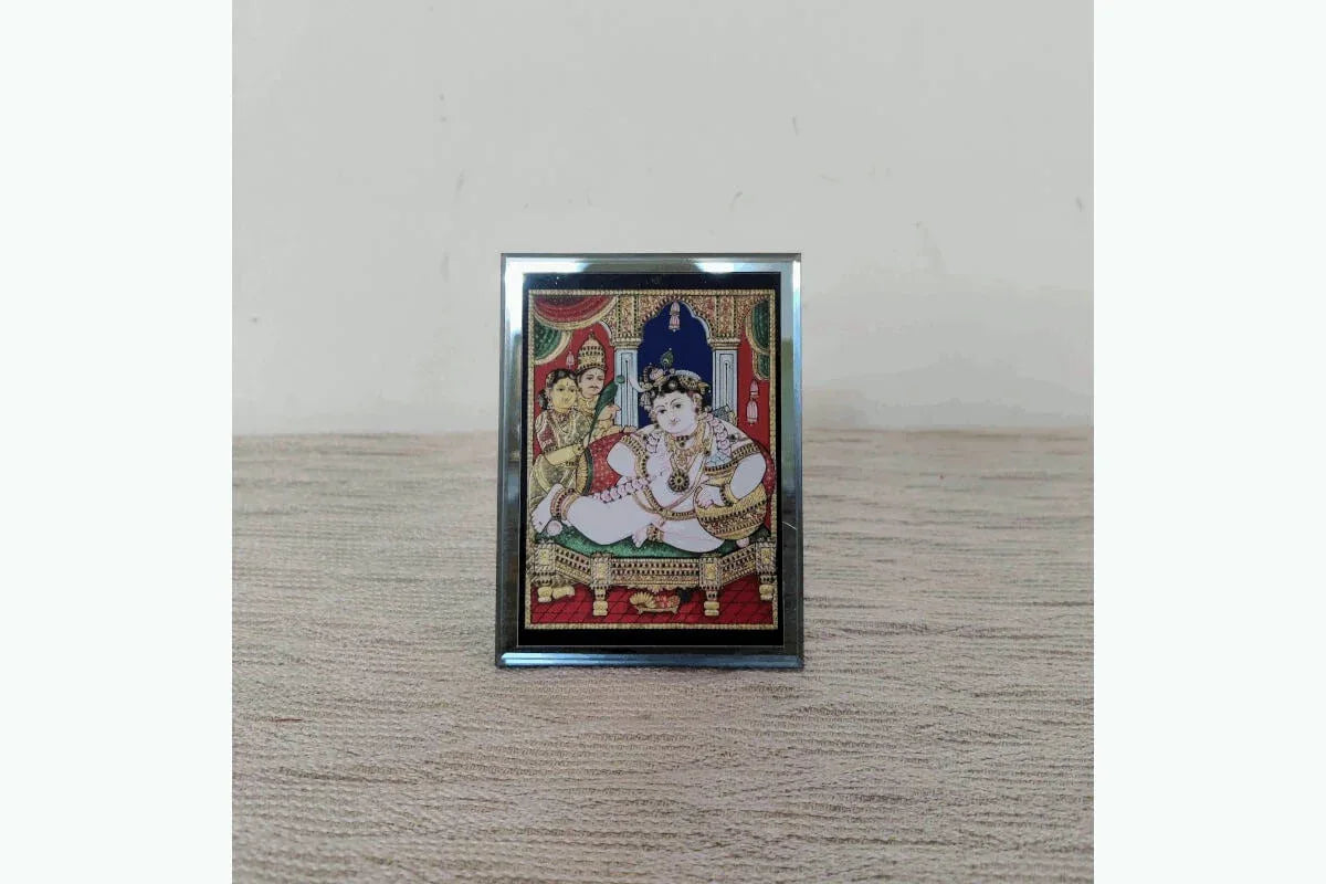Tanjore Krishna Acrylic Stand - Puja Celebrations