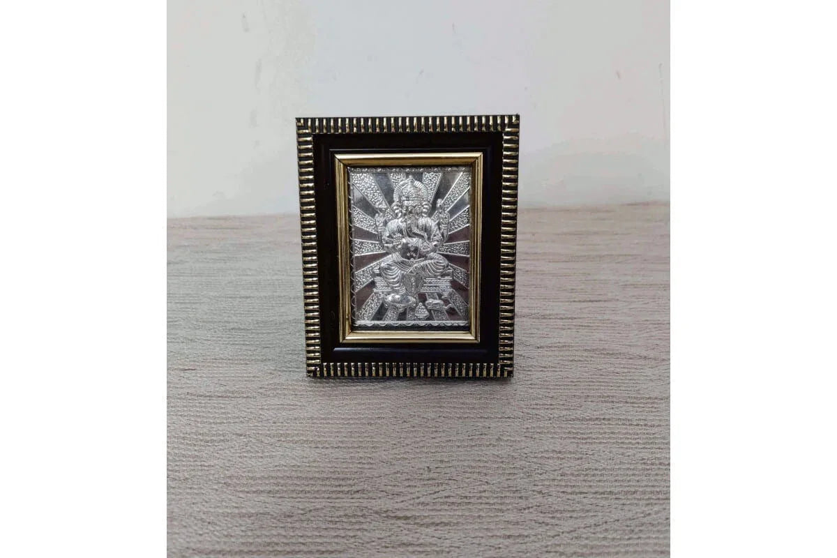 Ganesha Silver Frame - Puja Celebrations