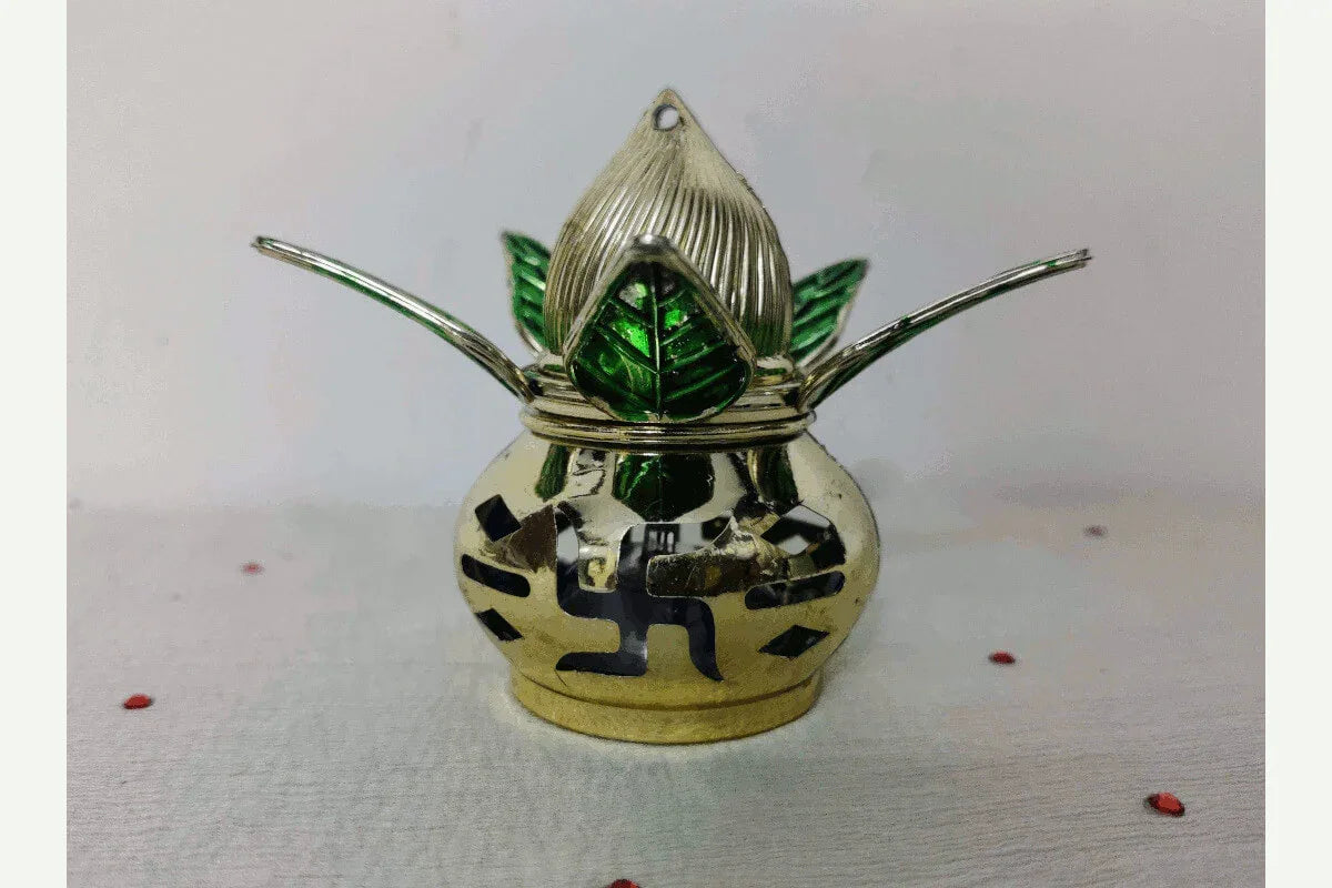 LED Kalash Meenakari Work - Puja Celebrations