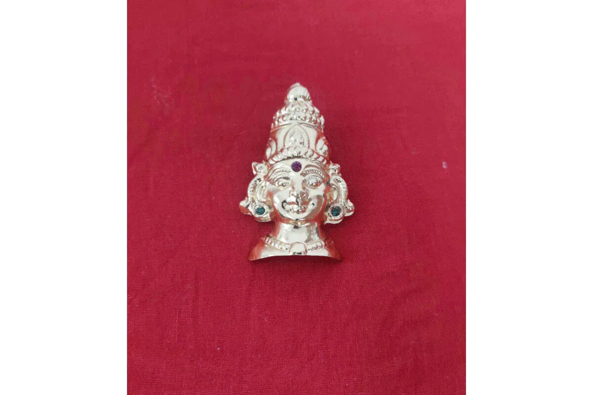 Amman Face Brass Metal - Puja Celebrations