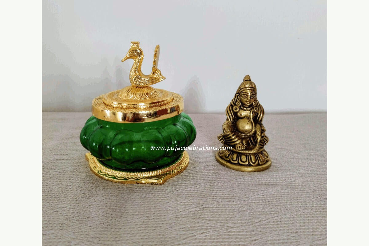 Kubera Lakshmi Pot & Brass Statue, Best Return Gifts For Pooja