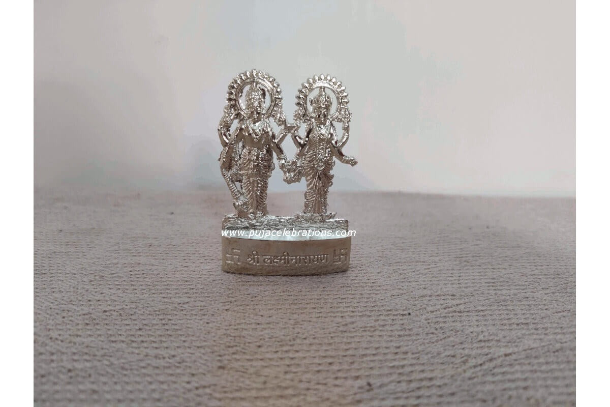 Lakshmi Narayana Standee Silver