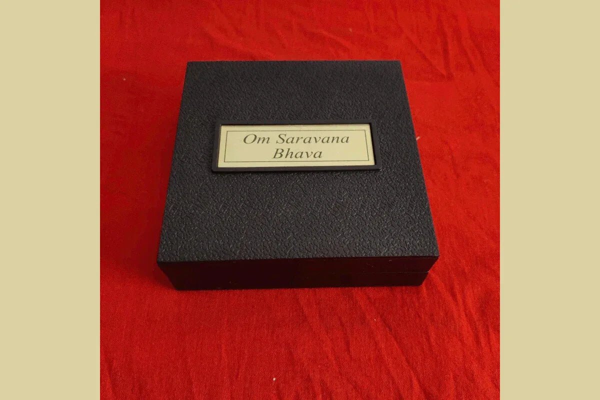 Lord Murugan Charan Paduka Box - Puja Celebrations