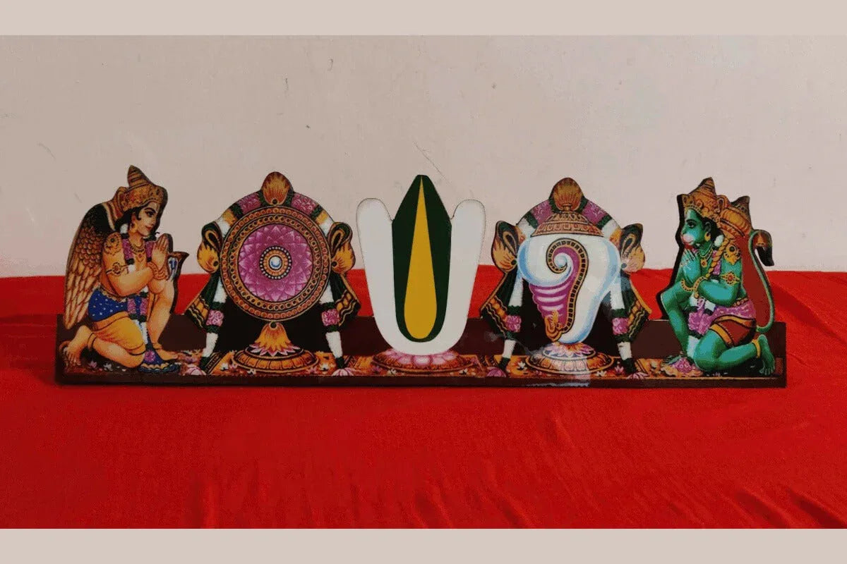 Vadakalai Shankh Chakra Namam Stand - Puja Celebrations