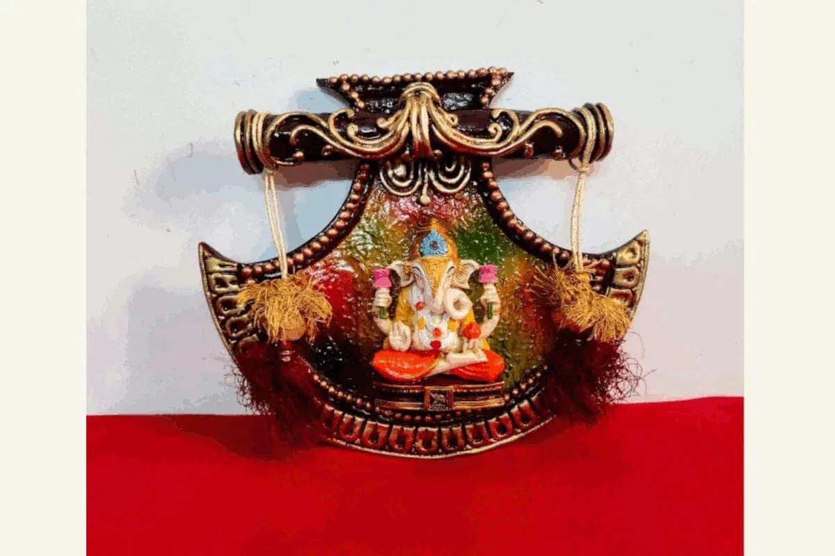 Pankh Ganesha Hanging Medium - Puja Celebrations