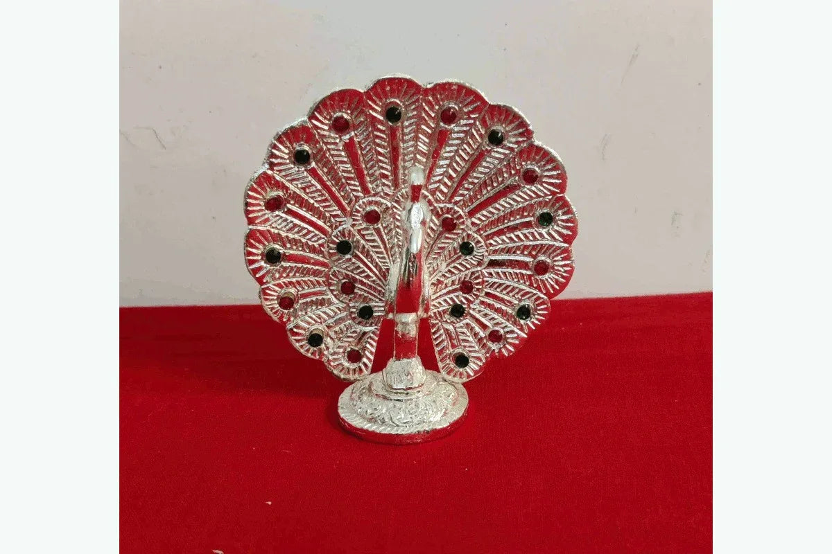 Stone Peacock Showpiece - Puja Celebrations