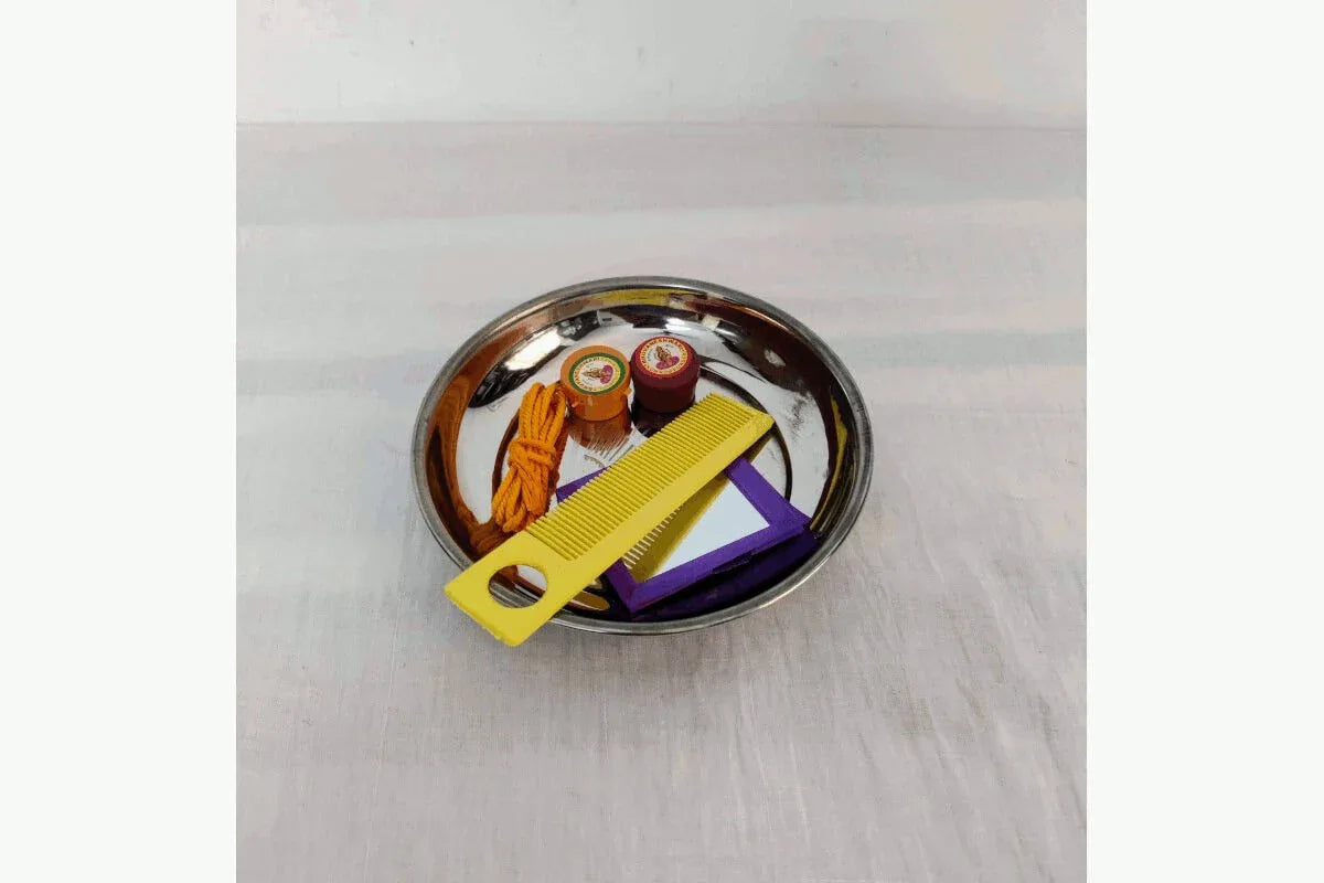 Steel Plate Sumangali Set - Puja Celebrations