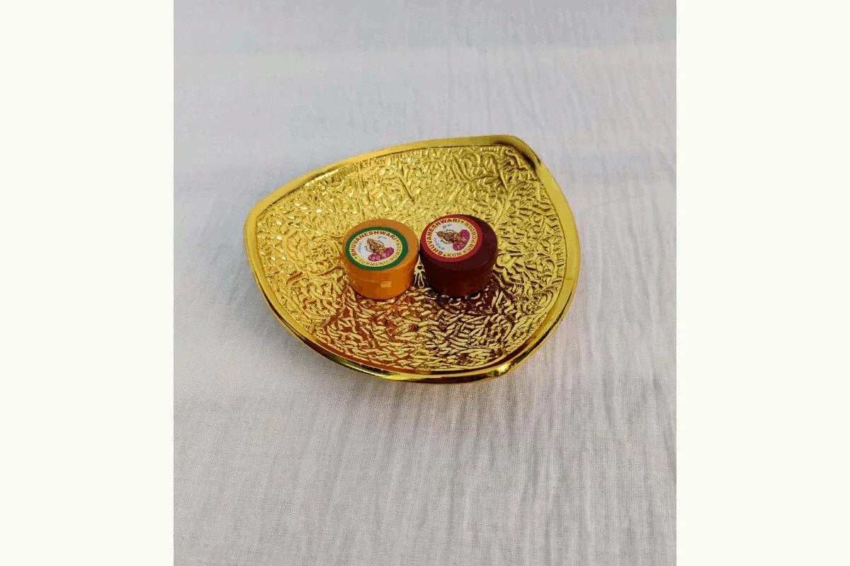 Gold Metal Bowl Tambulam Set - Puja Celebrations