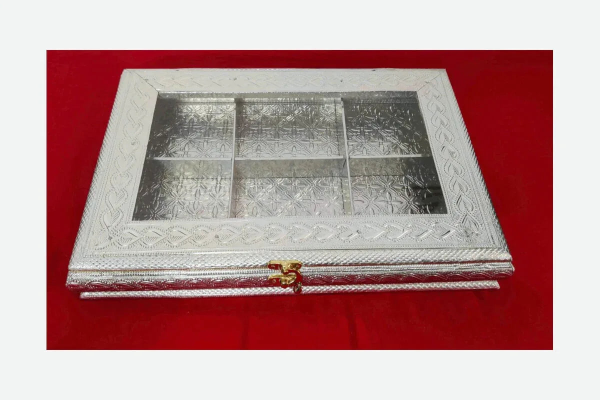 Dry Fruit Box Rajwadi Transparent - Puja Celebrations