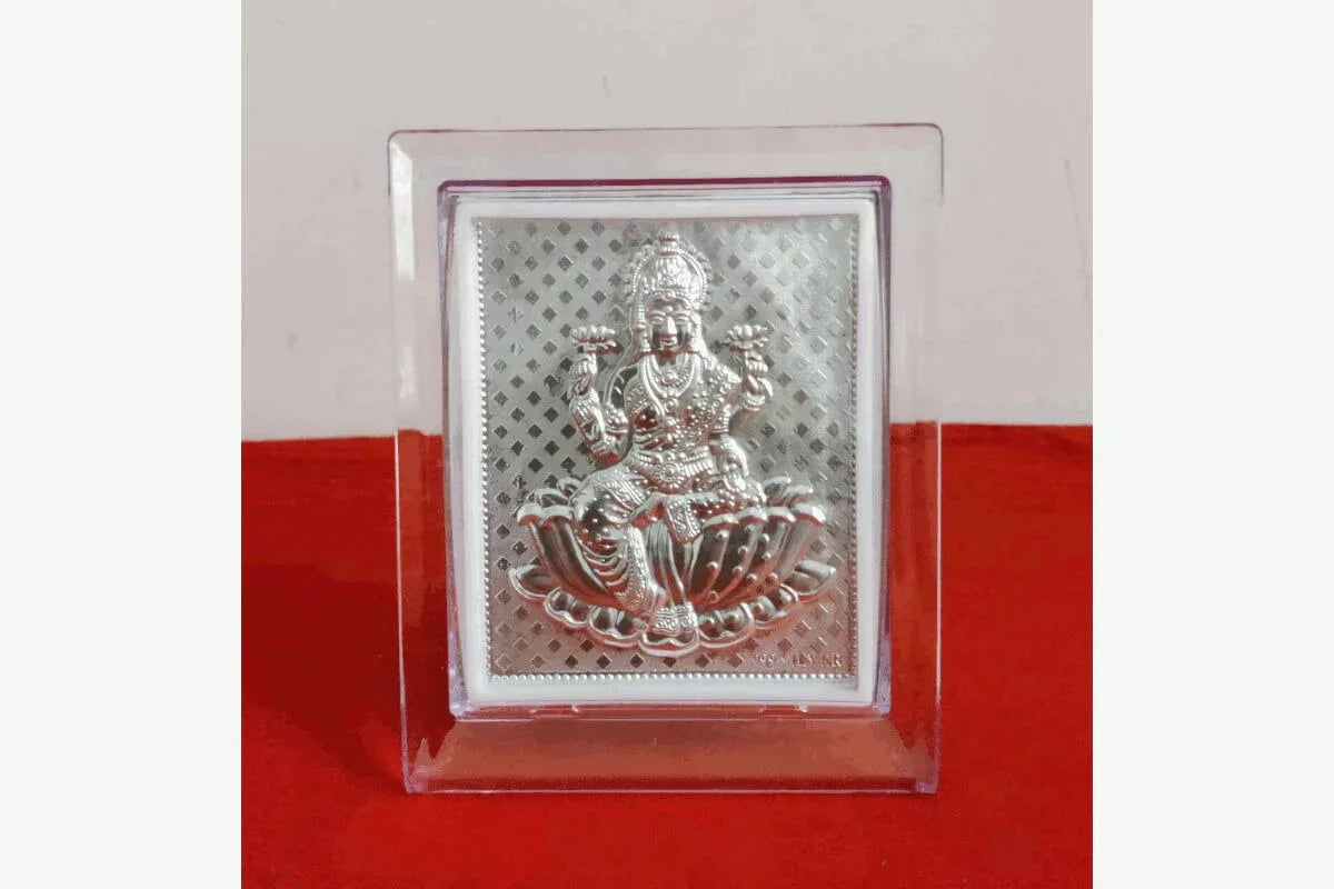 Silver Frame Lakshmi - Puja Celebrations