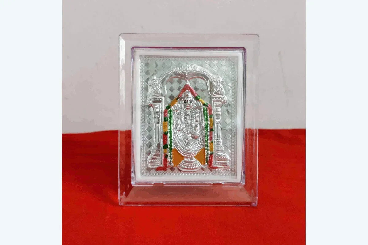 Silver Frame Colour Balaji - Puja Celebrations