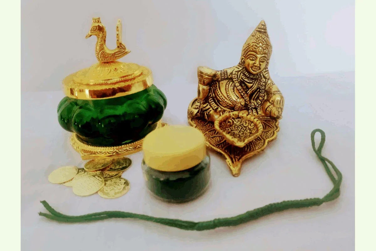 Divya Sakthi Kubera Diya Pot Set - Puja Celebrations