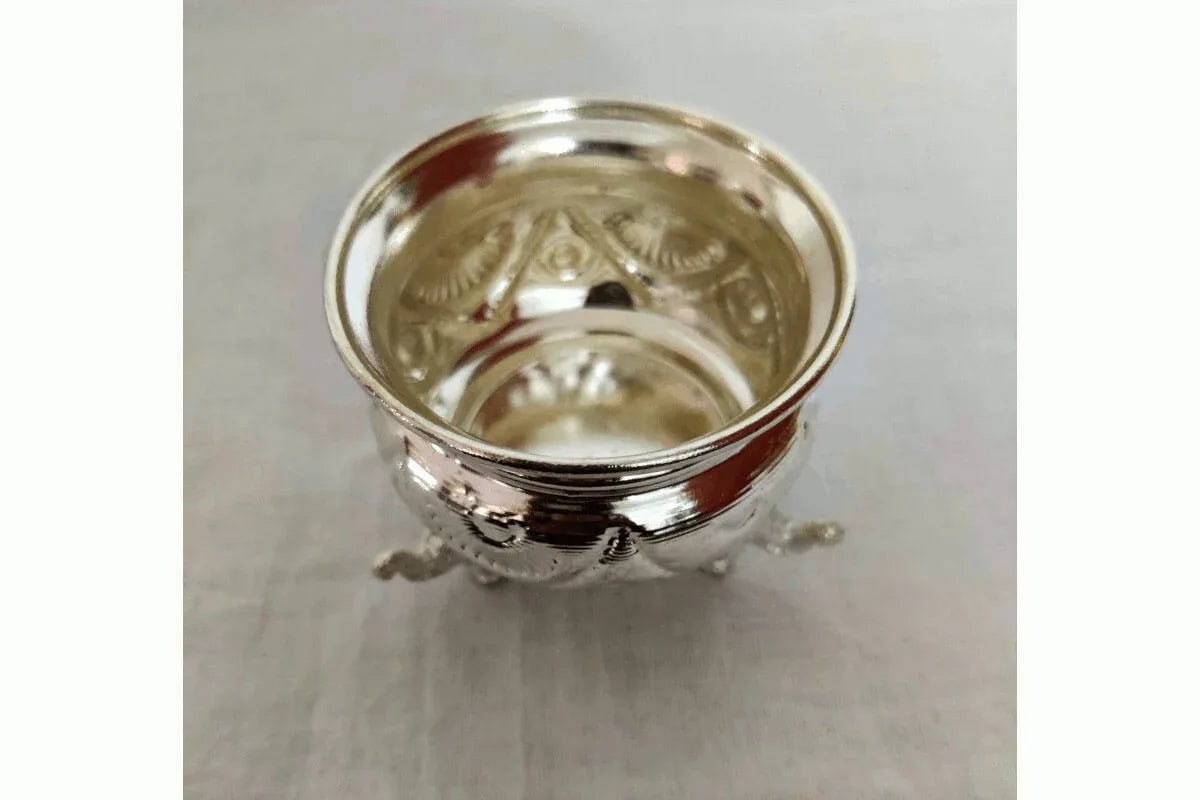 German Silver Elephant Cup - Puja Celebrations