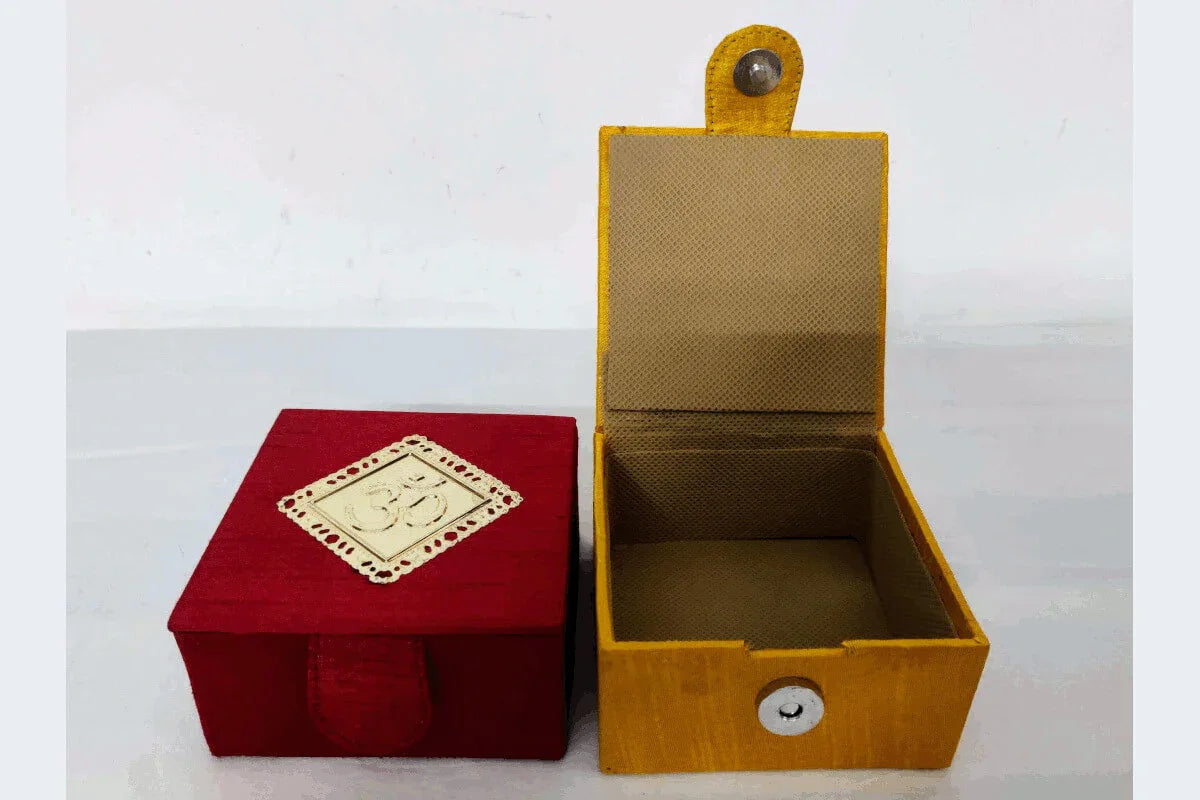Raw Silk Gift Box - Puja Celebrations