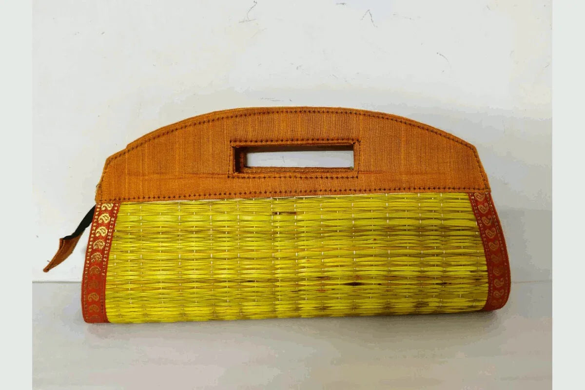 Korai Mat Clutch Purse - Puja Celebrations