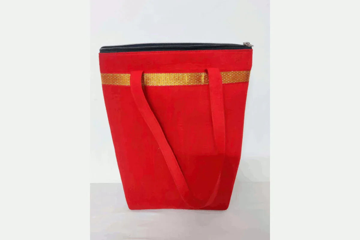 Raw Silk HandBag - Puja Celebrations