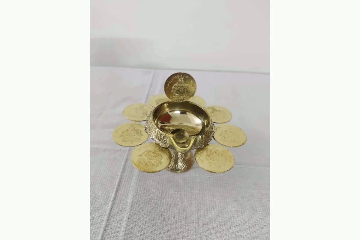 Raja Kubera Diya Stand - Puja Celebrations