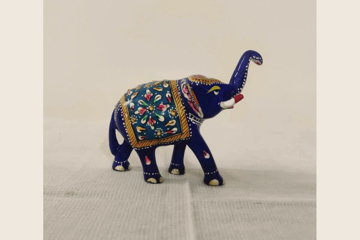Rajasthani Design Elephant Pair - Puja Celebrations