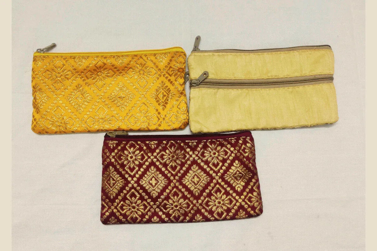 Gold Printed Purse - Puja Celebrations