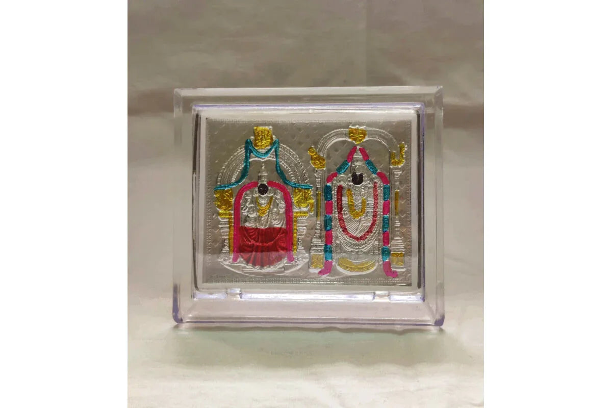 Silver Frame Meena Perumal Thayar - Puja Celebrations