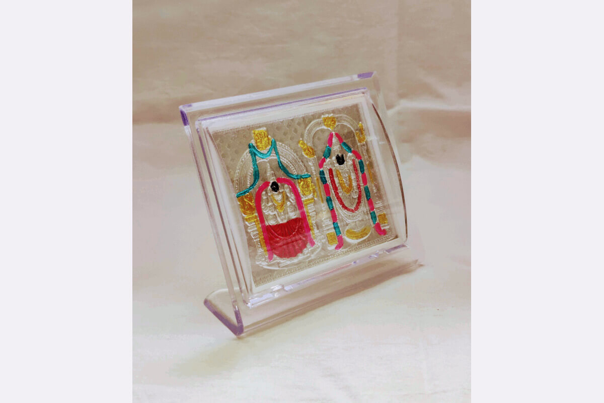 Silver Frame Meena Perumal Thayar