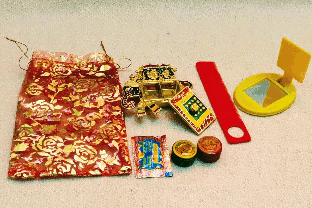 Elephant Kumkum Tambulam Set - Puja Celebrations
