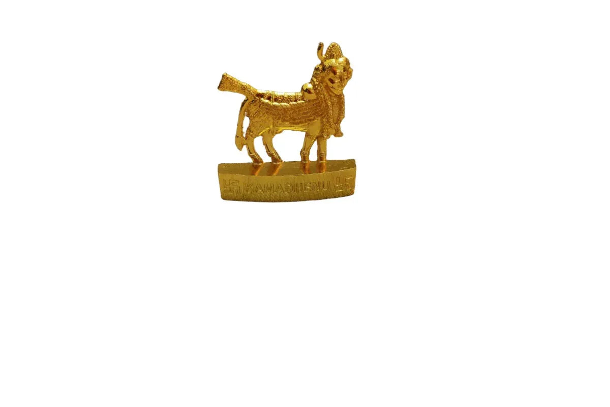 Kamadhenu Gold Standee - Puja Celebrations