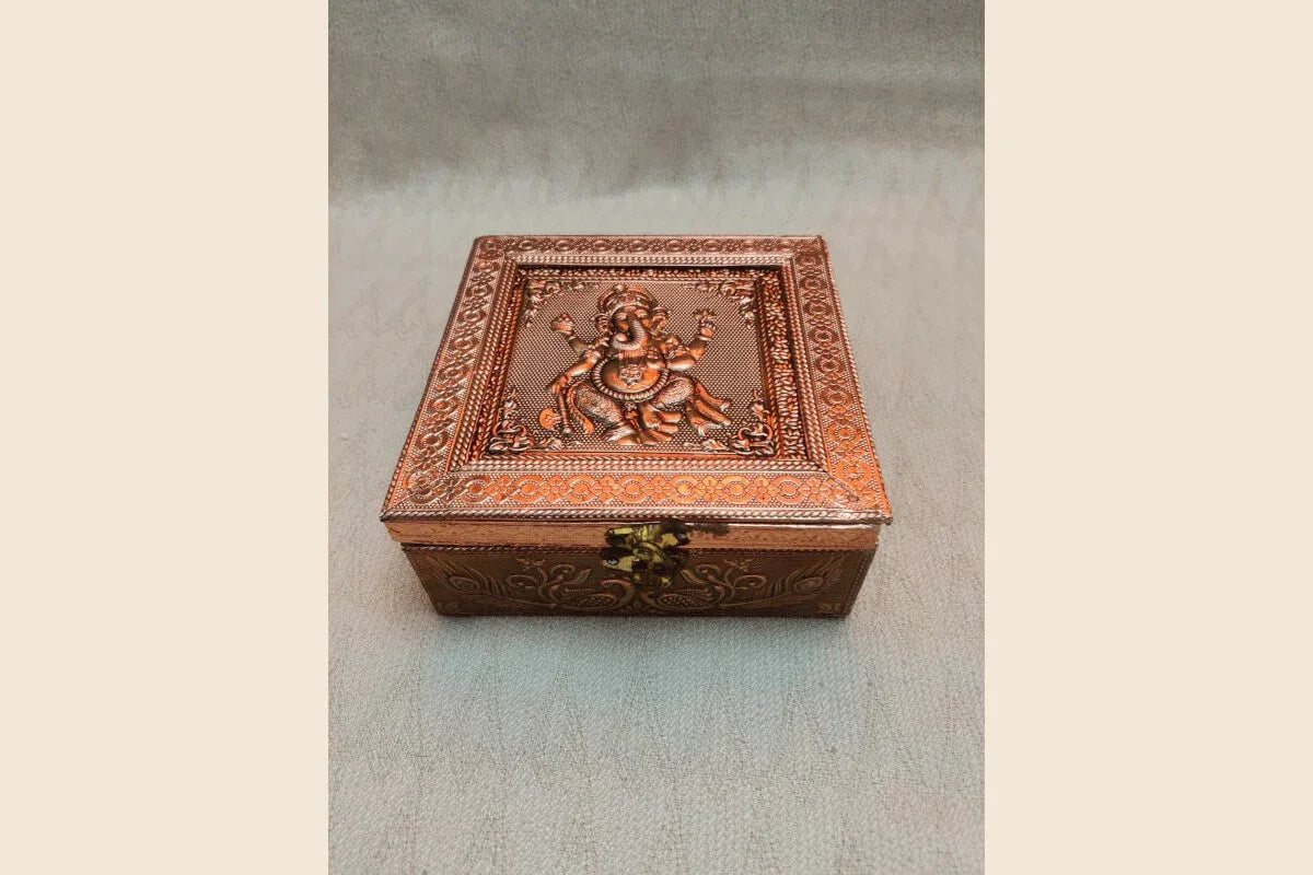 Ganesha Design Jewel Box - Puja Celebrations