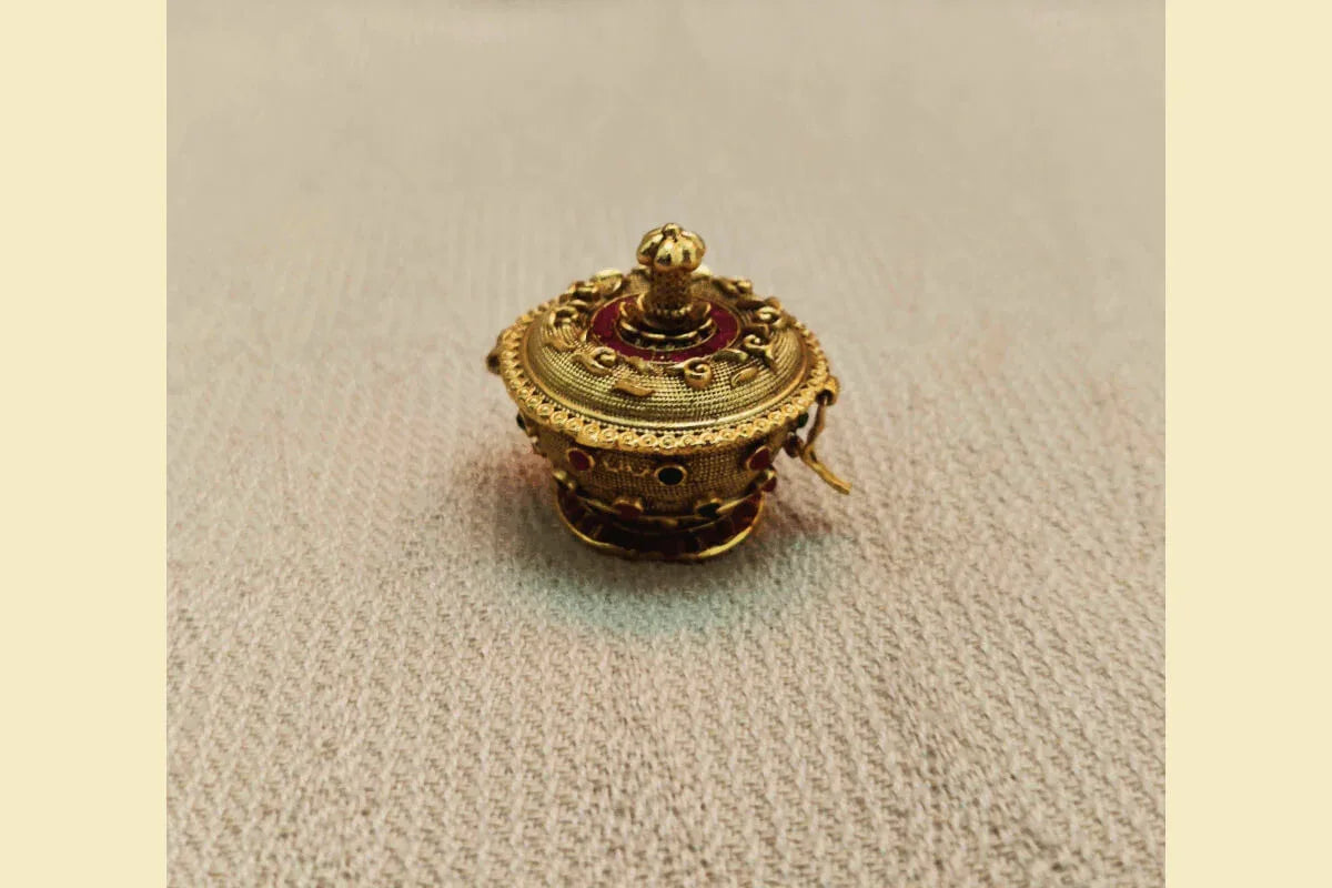 Brass Gold Kankavati - Puja Celebrations