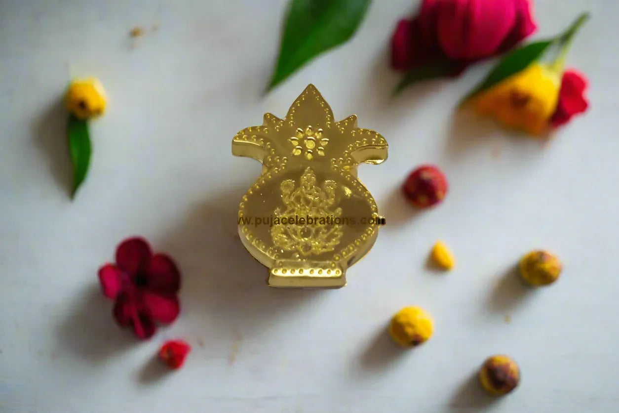Kalash Shape Kumkum Box - Puja Celebrations