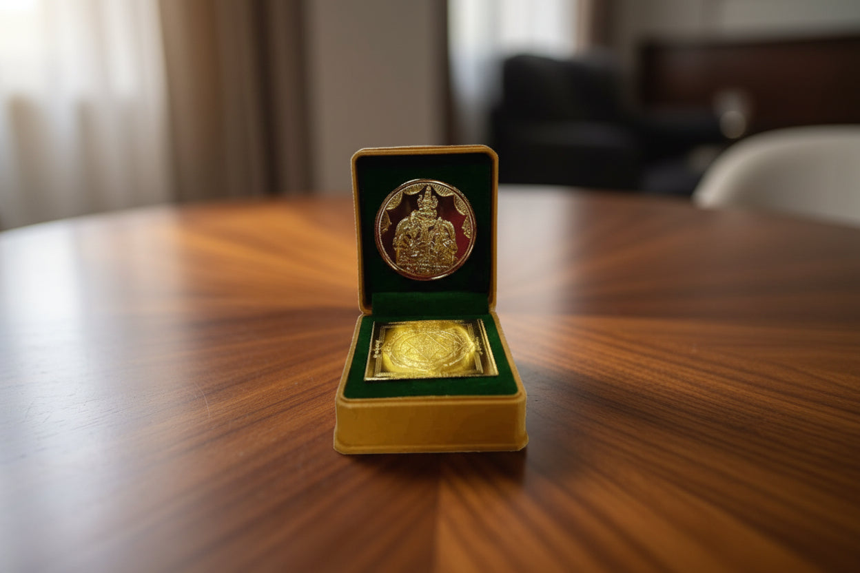 Kubera Lakshmi Yantra Coin Box - Puja Celebrations