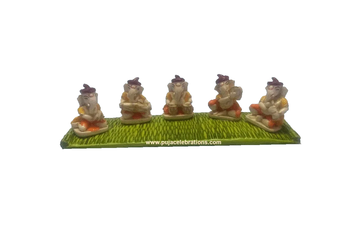 Ganesha Musical Set 5 Piece - Puja Celebrations