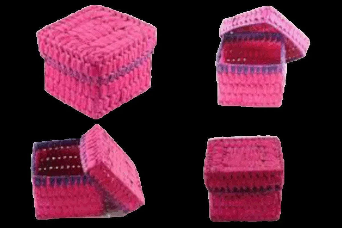 Palm Leaf Square Box - Puja Celebrations